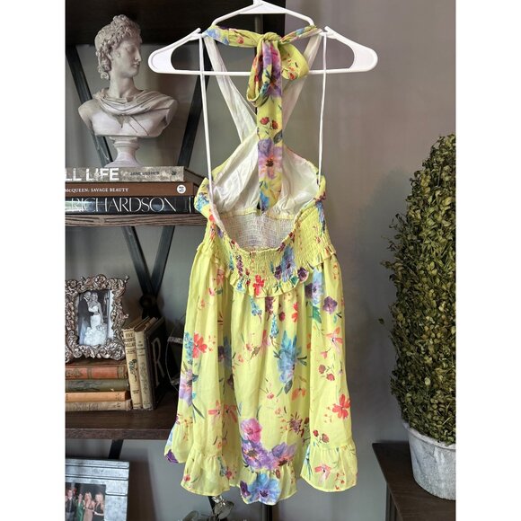 Rays for Days Louise Chiffon Mini Dress Love Bird Floral Womens Size Small - Picture 7 of 9